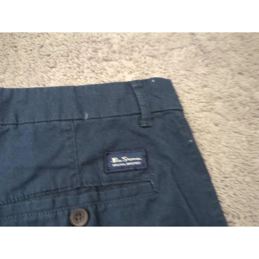 Ben Sherman Chino Shorts Mens 36W Blue Inseam: 7.5
